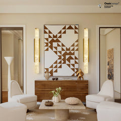 Sylvia Palladian Alabaster Wall Sconce 20" 36"H#size_36",finish_brass