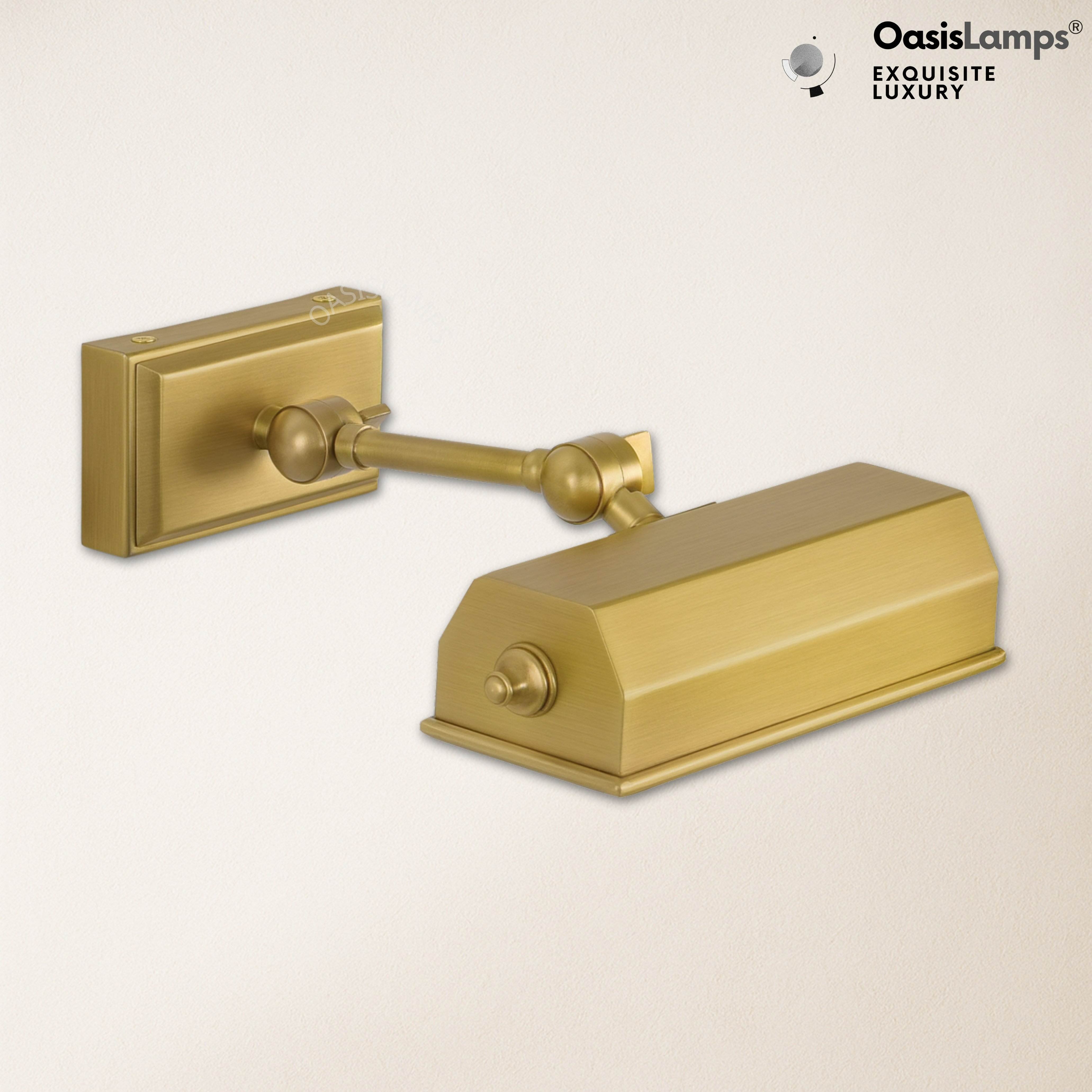 Galleria Glow Picture Light 8" 18"W#Color_Brass,size_8"W