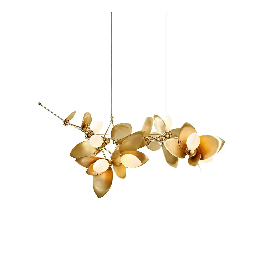 Gold Leaf Laurel Blossom Chandelier
