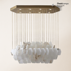 Talan Natural Alabaster Modern Chandelier