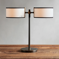 Daphne Linen 2 Light Table Lamp
