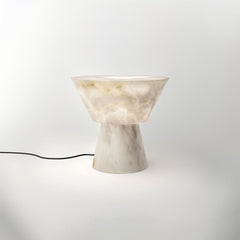 Carol L Alabaster Living Room Table Lamp