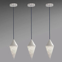 Alabaster Cone Pendant, Simple Pendant Light