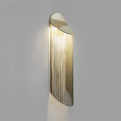 Modern Chain Tassel<br> Arcs Wall Sconce