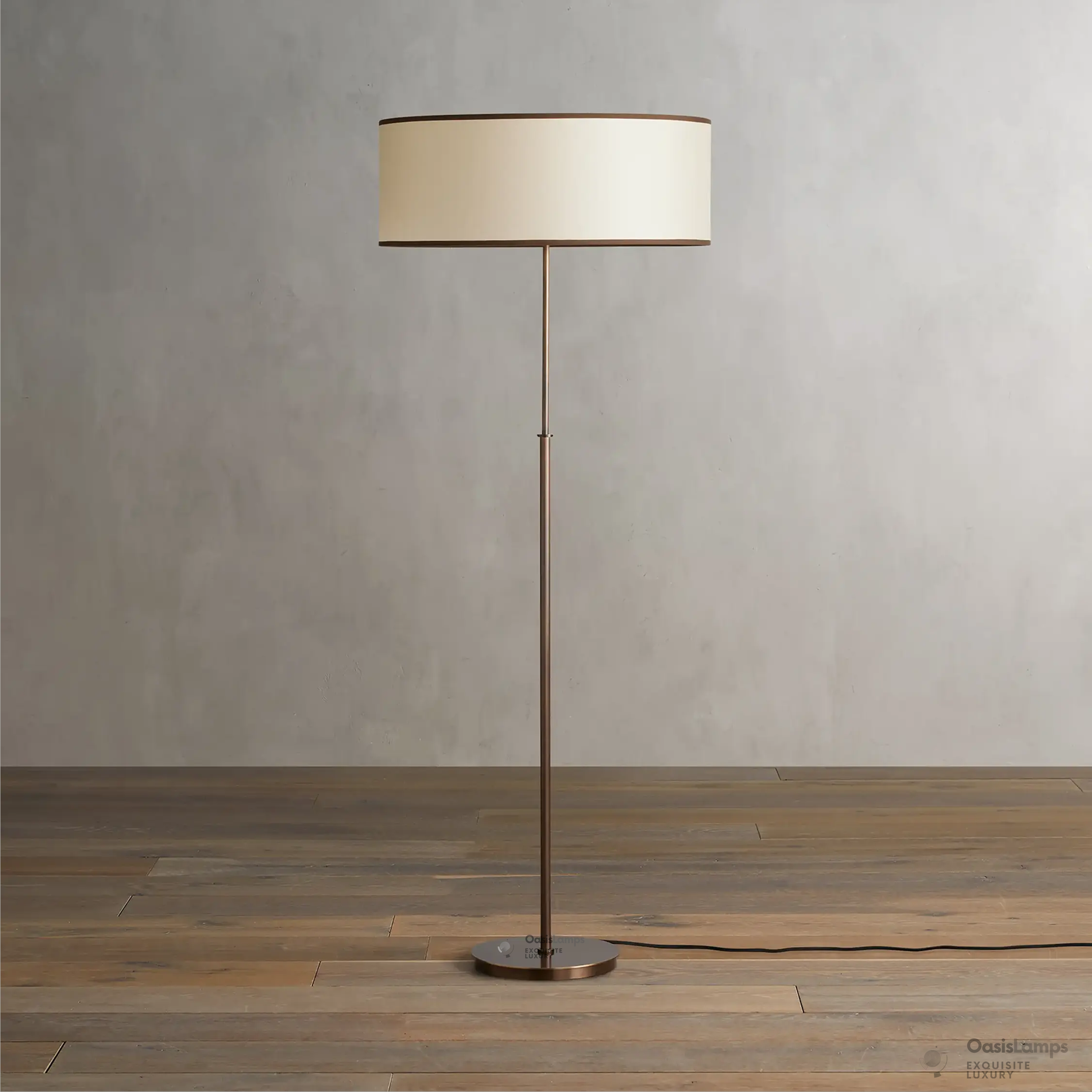 Daphne Linen Floor Lamp 23"D