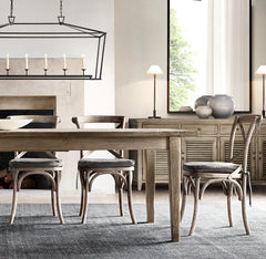 19TH C. ENGLISH OPENWORK RECTANGULAR CHANDELIER 54"