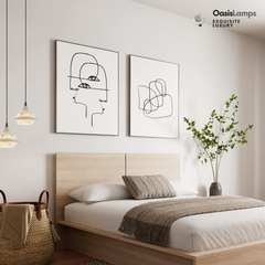 Bloom Alabaster Gleam Pendant 7''D