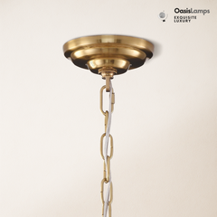 Moira Alabaster Multi-Tier Round Chandelier 32"D#Color_Brass