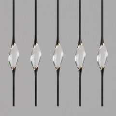 PEZEO CRYSTAL Long Chandelier L51'' 59''PEZZEO CRYSTAL Long Chandelier L51'' 59''