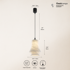 Bloom Alabaster Trio Pendant