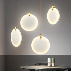 Moon Shade Lorry Natural Marble Pendant Light