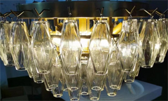 Chara Clear Glass Flushmount 17" 22''