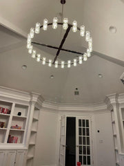 Arcachon 2 Tierd Round Chandelier 60"