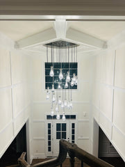 Raindrop Round Chandelier 47"