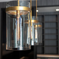 Blown Glass Pendant 10''