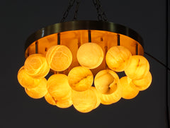 Nami Alabaster Global Ceiling Chandelier