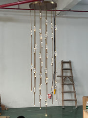 PEZEO CRYSTAL CHANDELIER 21''H