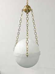 Dina Alabaster Globe Pendant Light 10"D 20"D