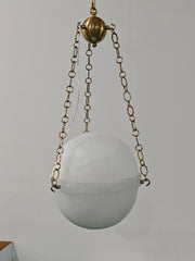 Dina Alabaster Globe Pendant Light 10"D 20"D