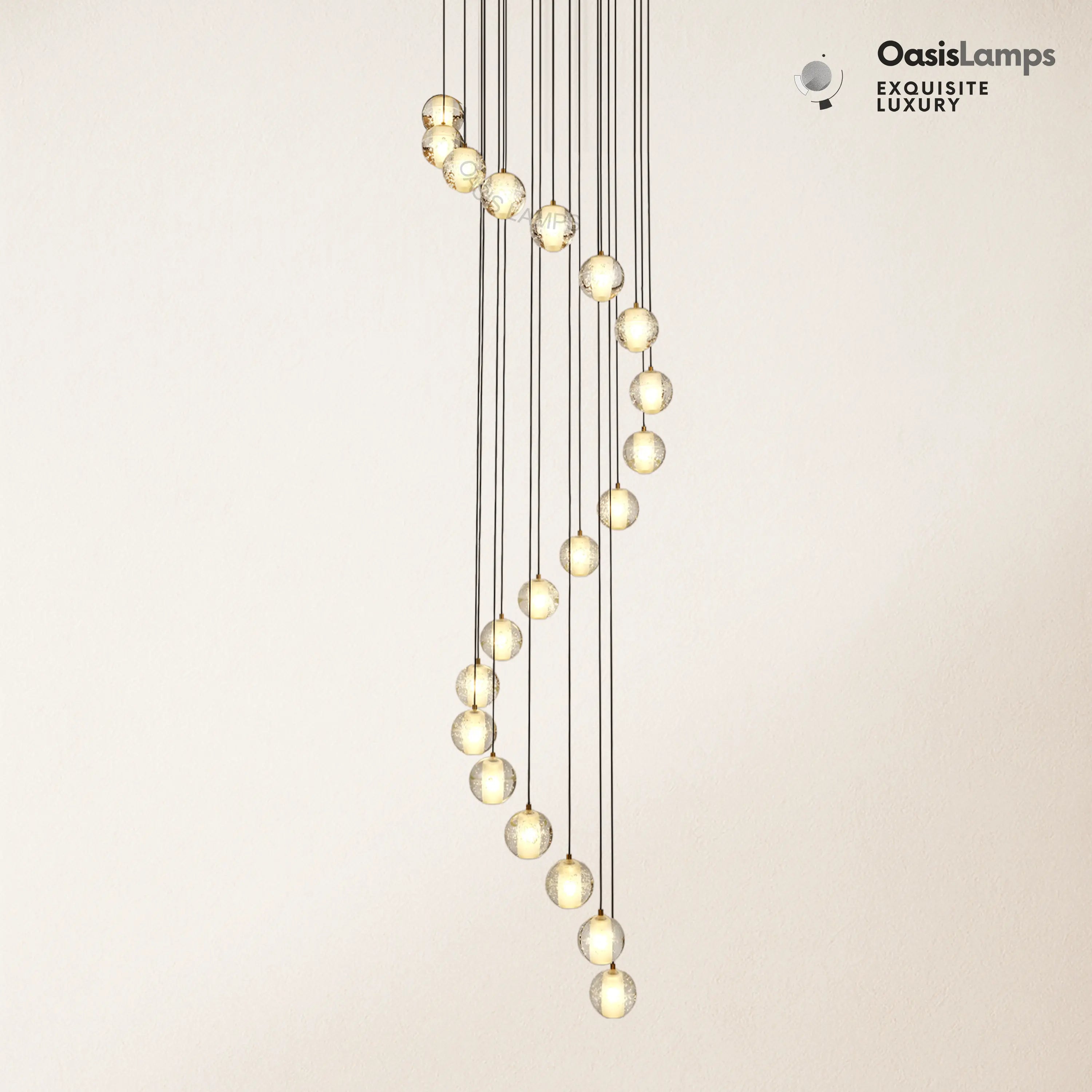 Pearl Ball Ceiling Chandelier 14 20 Light#Color_Brass,size_20-light