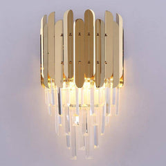 Legan Gold Plated Crystal Wall Sconce