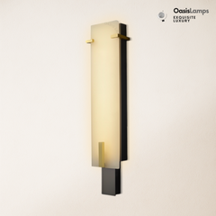 Janina Stable Alabaster Personality Wall Sconce