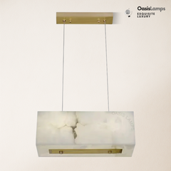 Dave Alabaster Cuboid Dining Room Chandelier