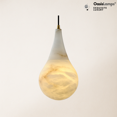 Ares Alabaster Modern Pendant 6" 7.1" D#color_brass,size_7.1