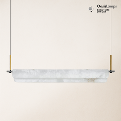 Deli Alabaster Linear Art Chandelier Light
