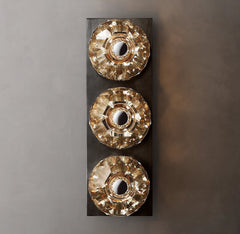 Belle Crystal Glass Linear Wall Sconce Clear 16½”H