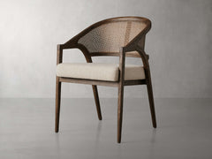 Aimee Dining Arm Chair in Mocha