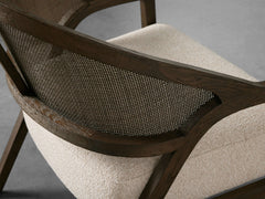 Aimee Dining Arm Chair in Mocha