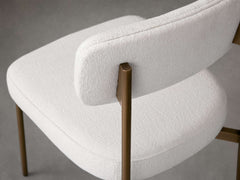 Billie Dining Side Chair in Antique Brass