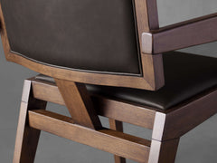 Canterbury Dining Chair in Top Grain Smoke