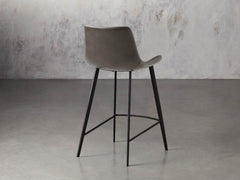 Gage Faux Leather Stool