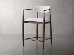 Jagger Stool in Cinder with Oil Rubbed Bronze