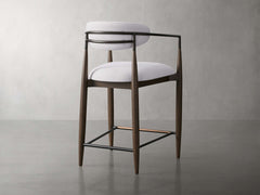 Jagger Stool in Cinder with Oil Rubbed Bronze