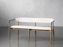 Jagger Dining Bench in Downy Snow