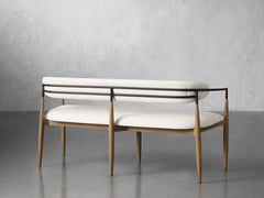 Jagger Dining Bench in Downy Snow