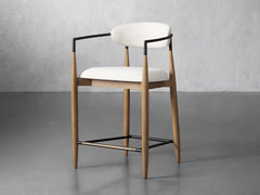 Jagger Stool in Natural with Oil Rubbed Bronze
