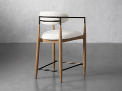 Jagger Stool in Natural with Oil Rubbed Bronze
