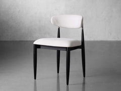 Jagger Dining Side Chair in Black with Antique Pewter