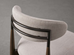 Jagger Dining Side Chair in Cinder with Oil Rubbed Bronze