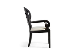 Jordan Dining Arm Chair in Midnight