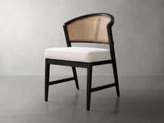 Aimee Dining Side Chair in Black Drifted