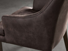 Lunden Faux Leather Dining Arm chair