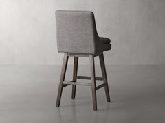 Lunden Swivel Barstool in Nomad Slate