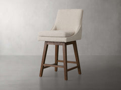 Lunden Swivel Stool in Chestnut