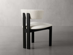 Rodin Dining Side Chair in Vesuvio Black