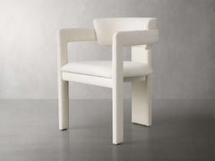 Rodin Upholstered Dining Arm Chair in Matera Cashmere